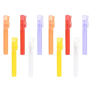 Storage Bottles Empty Refillable Spray Bottles: 10pcs Pen Clip Fine Small Travel Container Atomizers For Perfumes Hand
