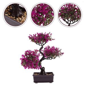 Flores decorativas plantas de interior vasos artificiais falsos ornamentos estante bonsai estátua decorações falso vegetação escritório