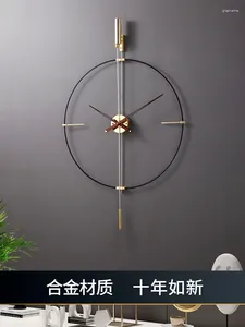 Wall Clocks Watches And Are Light Luxurious Creative High-grade Decorated With Minimalist Clocks.
