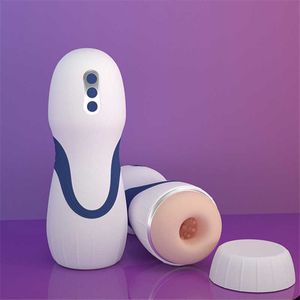 マスターベーター航空機カップ振動と音の男性のマスターベーション電気陰茎運動機器注入されたフィルムアダルトセクシャル製品