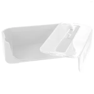 Plates Butter Crisper Plastic Dish With Lid Household For Countertop Tray Abs Container Fridge Saver Large