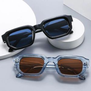 Sonnenbrille Punk Square Frame Trendy Small UV400 Protection Shades Sun Glasses For Women Men