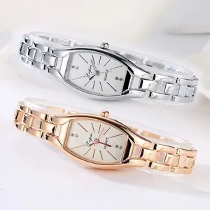 Armbanduhren Frauen Quadratische Quarzuhr Elegante Damen Elektronische Digtal Frau Prägnante Kopf Diamant Geometrie Uhren