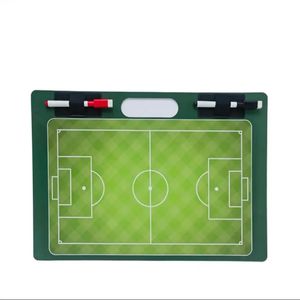 Fotboll Tactic Board Portable PVC Wearresistent återanvändbar fotbollscoachingplatta Lätt strategi Urklipp 240127