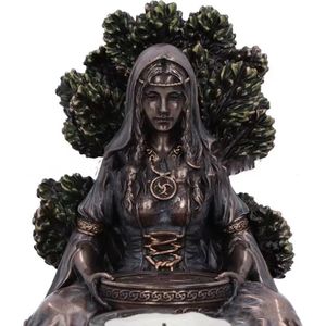 12,5 cm Wysoka mitologia skandynawska celtycka bogini statua Dekor Decor Herbata Świec Arom Candle Ornament Dekoracja domu 240130