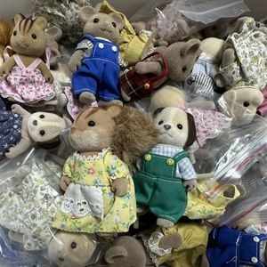 Sylvanian Families Blind Box Kawaii Seabed Forest Dress Up Baby Doll Cute Anime Figrues Zimmer Ornamente Festivals Geschenke Spielzeug 240126