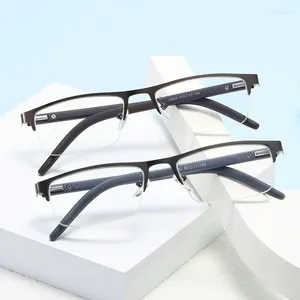 Solglasögon 2024 Metal Reading Glasses Men High Quality Business Hyperopia Women Eyewear 1.0 1.5 2,0 2,5 3,0 3,5 4.0