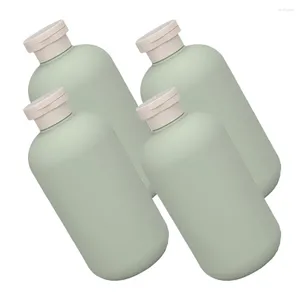 Storage Bottles 4 Pcs Flip Top Cleaning Bottle Shampoo Body Lotion Empty Dispenser Hdpe For Lotions