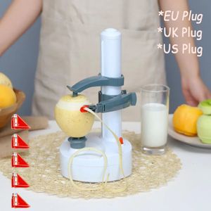 Pelapatate automatico per frutta e verdura Utensile elettrico per frutta e verdura Taglierina multifunzione per pelare Accessori per gadget da cucina 240131