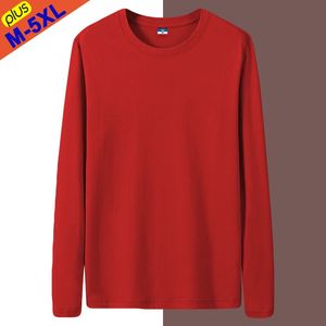 Kış uzun kollu tişörtler erkekler kadınlar kaliteli pamuk sade temel noel tshirts erkek kadın tişört erkek kız artı beden üstleri 240202