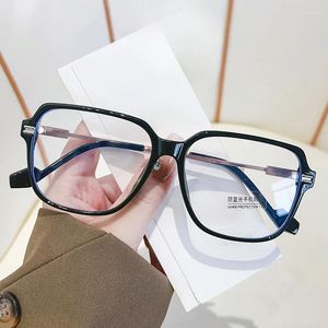 Sunglasses Transparent Large Frame Reading Glasses HD Anti Blue Light Ultra Neutral AC Eyeglass Lenses Slip Legs