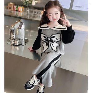 Clothing Sets Korean Baby Clothes Suit Spring And Autumn Sweater For Girl Pants Girls Lovely Kids