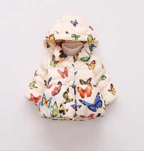 Autumn and Winter Foreign Trade Children039s Cotton Clothes Butterfly Printed Children039s Cotton Clothes in Europe and Amer7392456