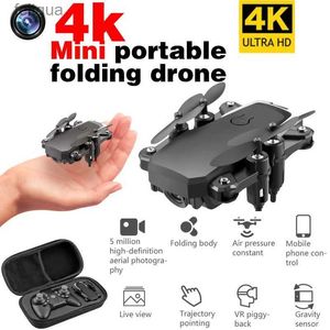 Drones LF606 Mini Drone With 4K Camera HD Foldable One-Key Return FPV Follow Me RC Quadrocopter Kids Toys YQ240211