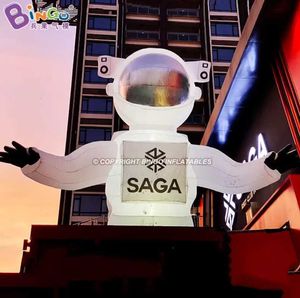 Atacado requintado artesanato publicidade iluminação inflável modelos de busto de astronauta balões de astronauta soprados para decoração de edifícios para festa