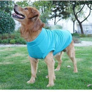 Abbigliamento per cani XS-8XL Pet Cat Abbigliamento invernale caldo Gilet in pile Felpe imbottite in tinta unita per cani di grossa taglia Gatti Forniture di abbigliamento di moda