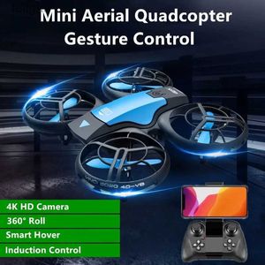 Drönare Mini Aerial RC Drone 2.4G 4K HD Camera WiFi FPV Gest Sensing 360 Rollover Fast höjd Remote Control quadcopter dron yq240213