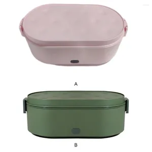 Dinnerware Electric Lunch Box USB Portable Home Work Camp Hiking Picnic Heater Container Lunchbox For Kids Adults Pink