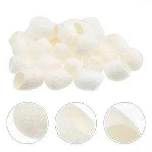 Makeup Sponges 100 Pcs Natural Silk Ball Skin Care Scrub Beauty Face Cleansing Silkworm Cleaning