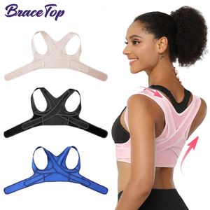 Adjustable Posture Corrector Breathable Upper Back Brace Back Support Straightener for Neck Shoulder Clavicle Lumbar Pain Relief 240123