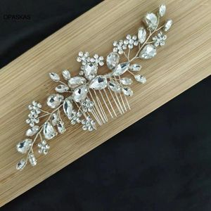 Hair Clips Marrige Comb Wedding Tiaras Headdress Rhinestone Alloy Hairpin Silver Color Fashion Jewelry Accessories