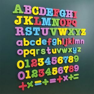 Simpatici adesivi magnetici per frigorifero per bambini Lettera numero simbolo frigorifero Educazione precoce Adesivi magnetici colorati 240131