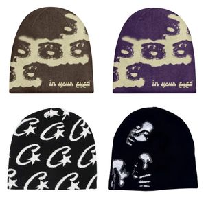 Lettera jacquard Beanie Bonnet Y2k Berretti Mea Culpa Berretto da donna invernale per cappelli da donna Accessori 240124