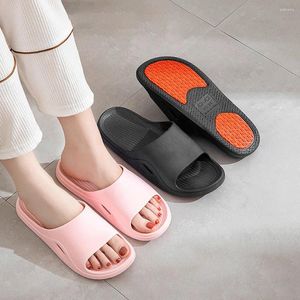 Tofflor mode män kvinnor tjock plattform hem non-halp eva badrum glider kvinna sandaler sommar mjuka flip flops 01