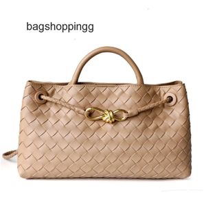 Totes con fibbia Strato da sera Lady Pelle intrecciata Pelle di vacchetta Venetas Designer di lusso Andiamo Classic Boteega Borse Corda di metallo Borsa da donna a spalla alta con una parte superiore 29 cm I8RL