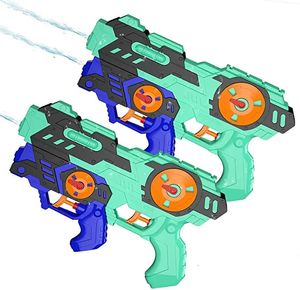 Лето 2-в-1 Super Soaker Blaster Пистолеты-распылители Электрический мини-детский водяной пистолет Активный отдых на открытом воздухе Игрушка для бассейна Боевой подарок 240130