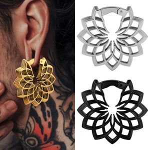 Vankula 2pc Vintage Folower Ear Weight Tribal Antique Plug Stretcher Expander Gauge Earring Body Piercing Jewelry 240130