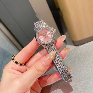 Women's Watch Diamond Quartz Movement Elegant Designer Fashion Simple Stainless Steel 28mm Dial Silver Cute Watch