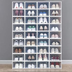 1P Shoe Storage Boxes Drawer Type Front Opening Shoe Rack Organizer Shoes Container Women's Sneakers 240129
