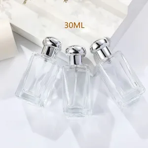 Frascos de armazenamento 10/20pcs 30ml vazio frasco de spray de vidro transparente a granel perfume recipiente cosmético fragrância atomizador portátil embalagem de viagem