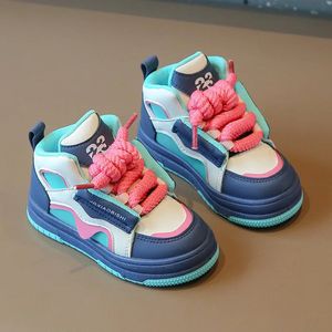 size 2132 Baby Shoes Kids Sneakers Boys Girls Skateboard Soft Sole PU Leather Casual Child 240131