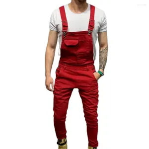 Männer Trainingsanzüge 2024 Sommer Männer Overall Einfarbig Multi Taschen Jeans Overalls Volle Länge Mid Rise Große Größe Cargo Casual