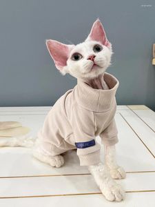 Costumi per gatti Vestiti caldi invernali per Sfinge per cani di piccola taglia Sphynx Tuta senza peli Abbigliamento Gattini in cotone morbido Pigiama per animali domestici