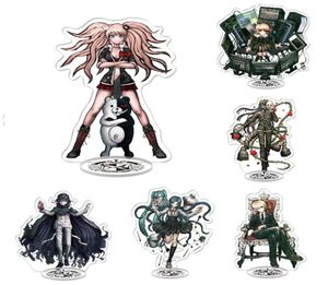 Keychains Dangan Ronpa Animationen Kyouko Monokuma Makoto Karaktär Anime Figures Danganronpa Akryl Stand Modeller Samlingar F7907093