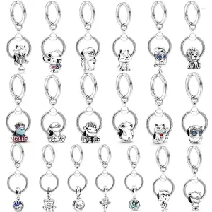 Keychains 2024 Söt djurstil Hedgehog Lion Cat Unicorn Charms hänge för män väska Keyring Woman Man Jewelry Wholesale