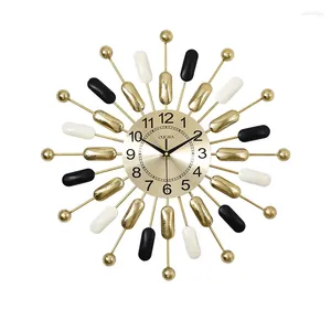 Orologi da parete YY Home Art Clock Decorazione del ristorante Retro Sun Decora