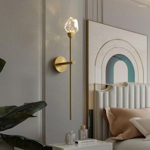 Lampa ścienna światła zabytkowe drewniane koło pasowe ramię lampka w łazience lampa nowoczesne style łóżka