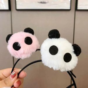 Hair Accessories Cartoon Panda Headband Personality Clip Animal Doll Hoop Chinese Style Hairband Plush Band Girl