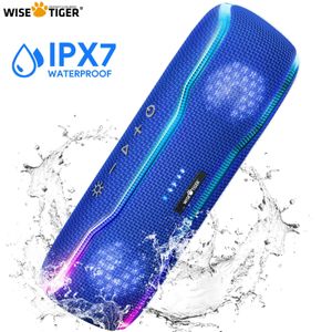 WISE Tiger Ser Bluetooth Sound Box Wireless SERS 25W IPX7 Vattentät BT53 Stereo Surround Portable 240126