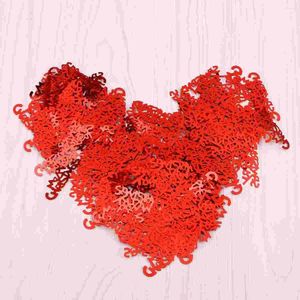 Party Decoration Christmas Themed Confetti Small Sequins Sparkle Decor For Wedding Birthday 30g (Red CHRISTMAS)