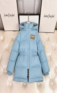 키즈 여자 다운 코트 겨울 여자 아기 아우터웨어 후드 두꺼운 따뜻한 아웃웨어 코트 패션 클래식 Parkas3483094