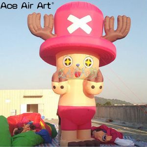 atacado de alta qualidade atraente personagem de desenho animado inflável Tony Chopper/decoração de modelo inflável