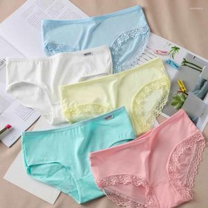 Women's Panties 3Pcs/set Cotton Underwear Womens Comfortable High-quality Lace Modal Panty For Women Mid-waist Breathable Female Briefs