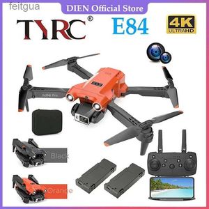 Drones TYRC 2023 New E84 Pro WIFI FPV Drone Wide Angle HD 4K 1080P Camera Height Hold RC Foldable Quadcopter Dron Helicopter Toys Gift YQ240211