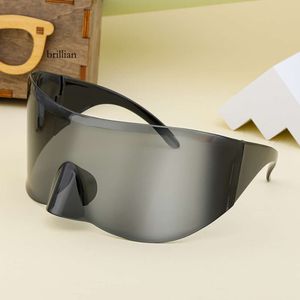 sunglasses 2024 New Integrated Large Frame Men's Sports Cycling Windproof Sunglasses for Women Shades