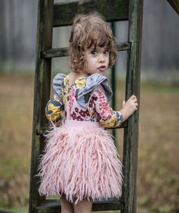 Niestandardowe 2017 nowe spódnice księżniczki Pink Plush Short Saia Tutu Spódnica Fluffy spódnice Dziewczyny Jupe tutu enfant Tiulle Spódnica Fur3991783